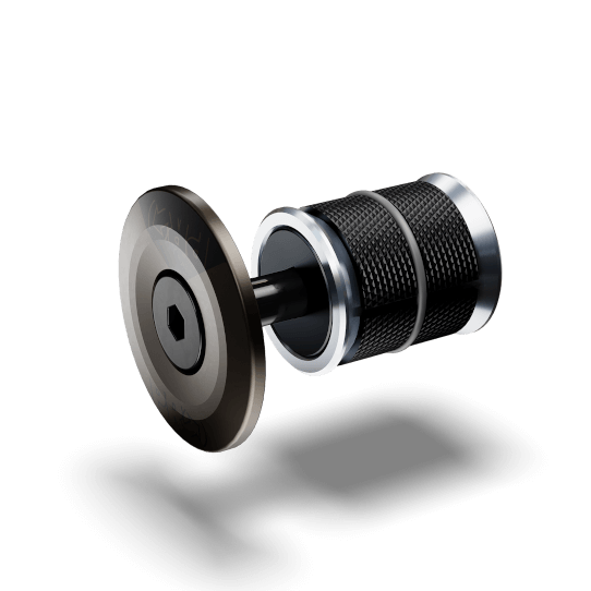 PRO aluminum alloy top cover with carbon fiber fork expansion chrysanthemum 25MM long / PRO GAP CAP EXPANDER 25MM