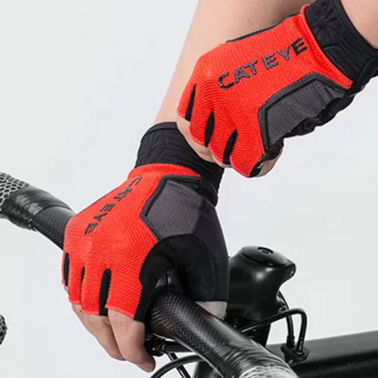 Cateye 光影能者~短指手套~紅黑色 / Cateye A. R. RACE SF GLOVES~RED/BK