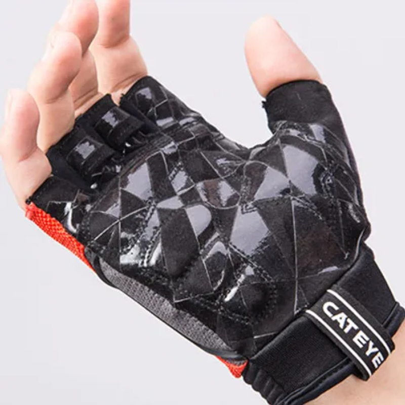 CATEYE Light and shadow user~short finger gloves~red and black/ CATEYE AR RACE SF GLOVES~RED/BK