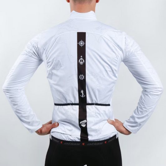 ATLAS 中性三貼風衣外套~JJ-608-W~白色 / ATLAS UNISEX WINDBREAKER JACKET~JJ-608-W~WHITE