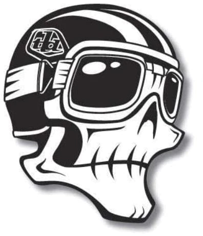 TROY LEE DESIGNS PISTON BONE 1" 貼紙 / TROY LEE DESIGNS PISTON BONE 1" STICKER