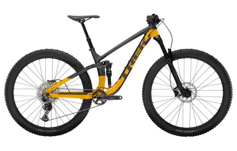 TREK FUEL EX 5 DEORE front and rear suspension bike-orange gray/TREK FUEL EX 5 DEORE LITHIUM GRAY/MARIGOLD