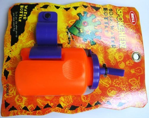 BELL SPOKE-HEDZ Children's water bottle with holder-10oz-BOTTLE WITH CAGE-10OZ