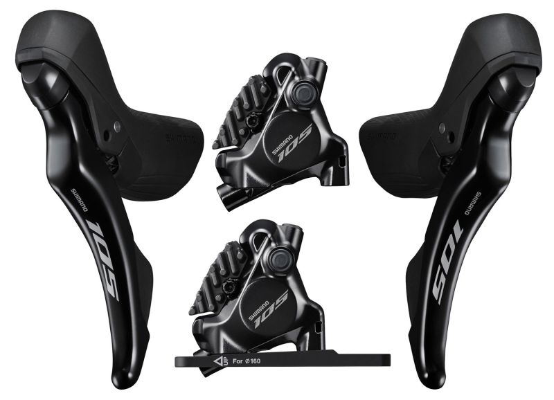SHIMANO 105 12-speed disc switch set-resin leather-R7120 / SHIMANO 105 DISC BRAKESET-ST-R7120