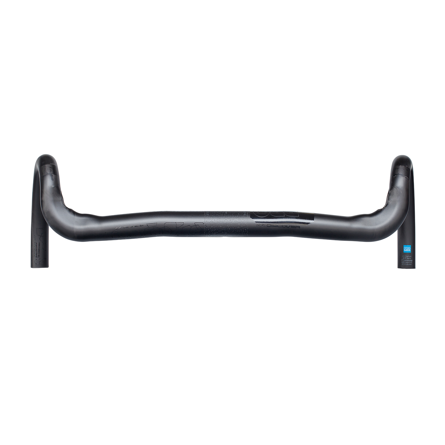 PRO DISCOVER Carbon Fiber Head 20 Degree Low Angle-40CM/31.8MM / PRO DISCOVER CARBON HANDLEBAR-20dr Flare/40CM/31.8MM