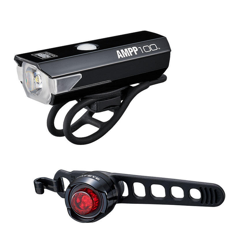 Cateye 前後燈 USB叉電燈套裝~AMPP400 + ORB RECHARGEABLE/ Cateye USB LIGHT SETS~AMPP400 + ORB RECHARGEABLE