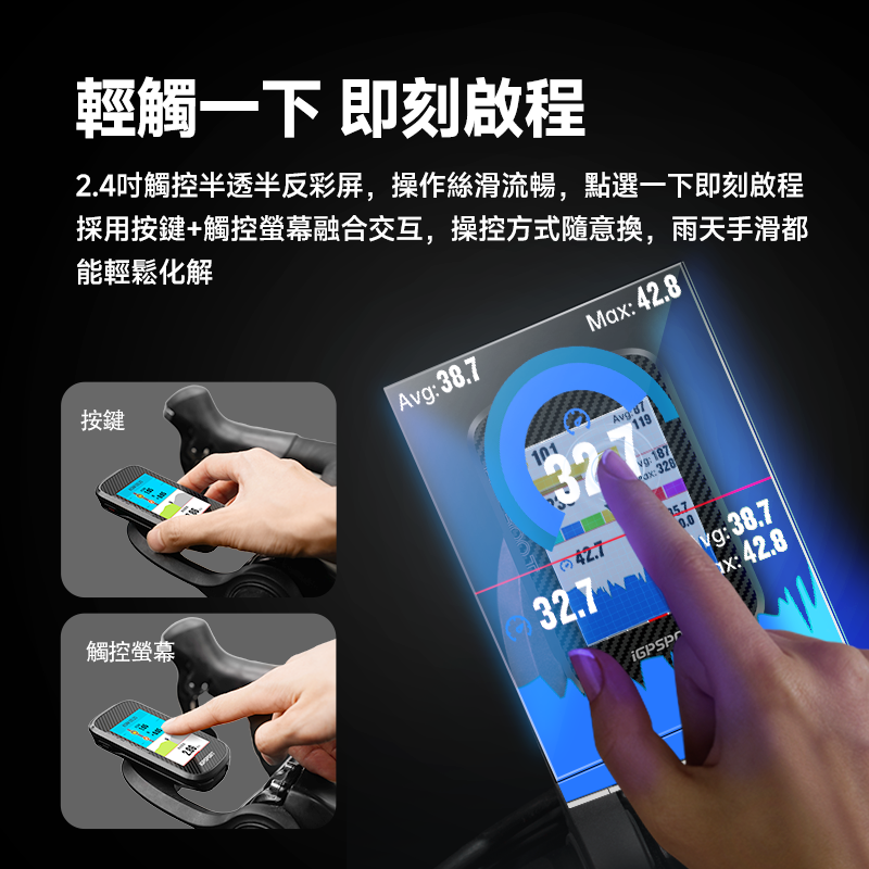 iGPSPORT BSC300T 智能觸控GPS咪錶 / iGPSPORT BSC300T TOUCH SCREEN GPS WIRELESS COMPUTER