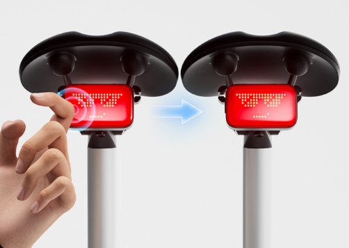 iGPSPORT ET6 Riding Status Expressions Smart Tail Light