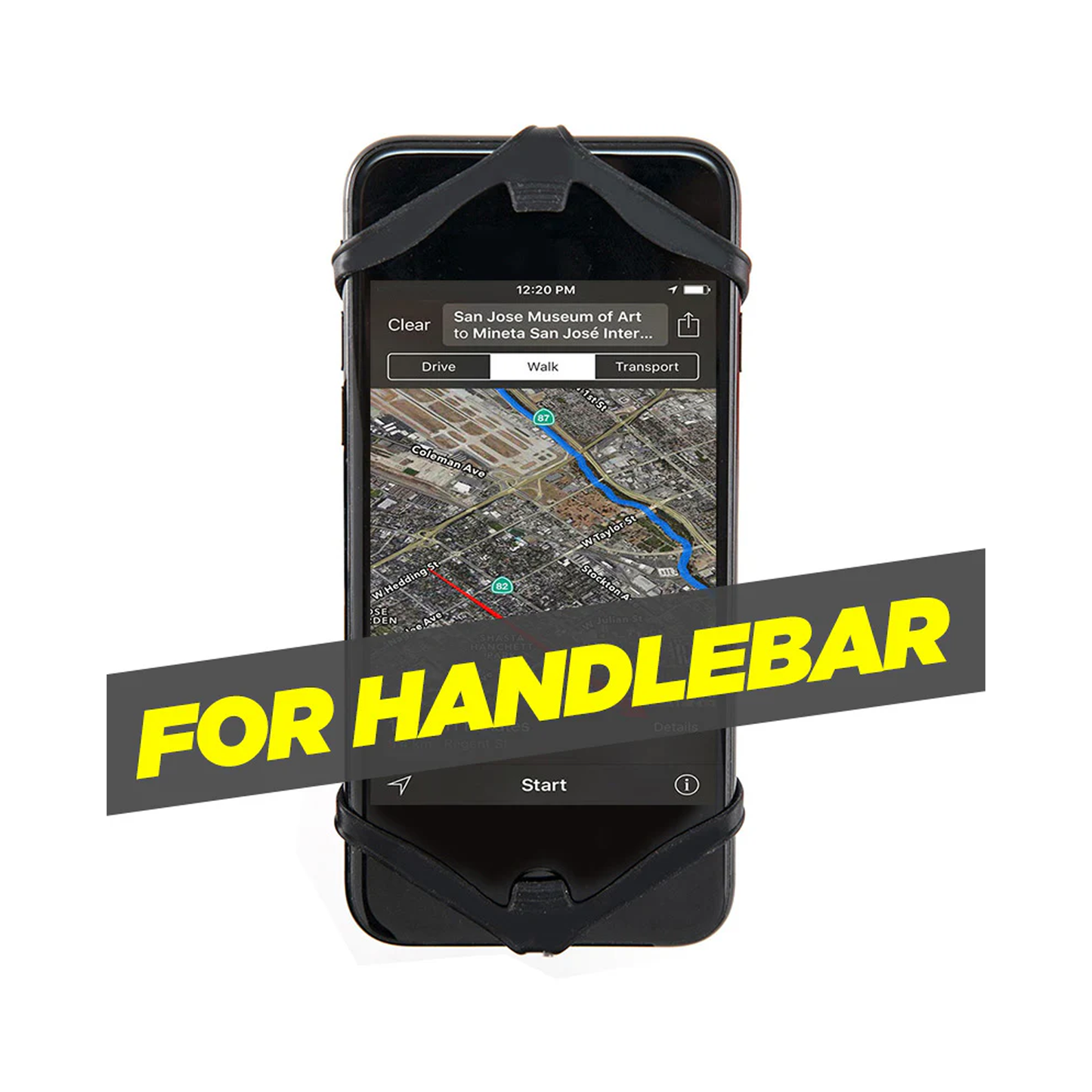ULAC SPYDER Z-H2 Mobile Phone Silicone Strap-(Fixed Car Front)-Black/ULAC H2 SPYDER MOBILE STRAP-BLACK