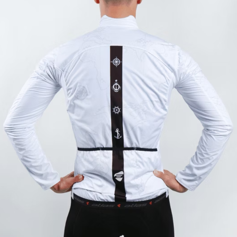 ATLAS 中性三貼風衣外套~JJ-608-W~白色 / ATLAS UNISEX WINDBREAKER JACKET~JJ-608-W~WHITE