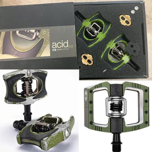 CRANK BROTHERS ACID 1 腳踏~綠色 / CRANK BROTHERS ACID 1 PEDAL~CAMO GREEN COMPOSITE