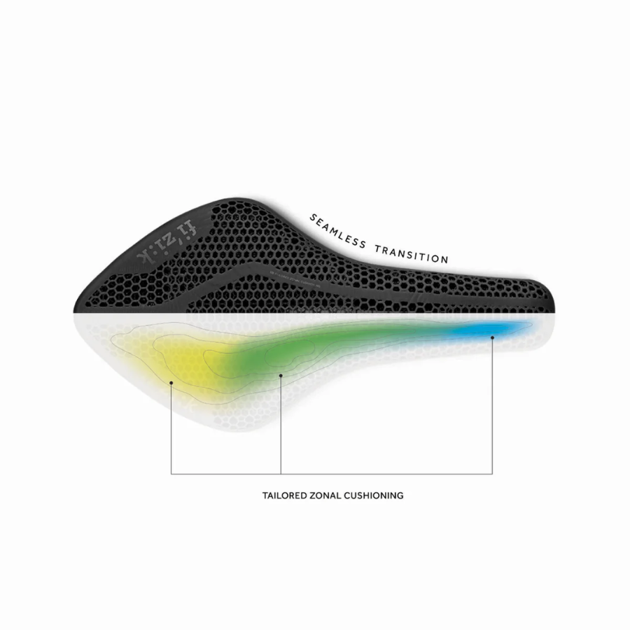 Fizik Arione R1 Adaptive L 3D printed Road Saddle- 145mm