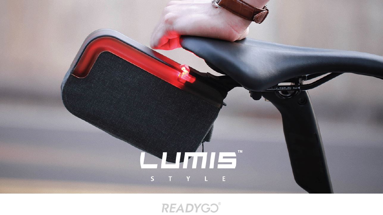 Ready Go LUMIS 單車尾袋連尾燈 / Ready Go LUMIS Saddle Bag With Red Light Set