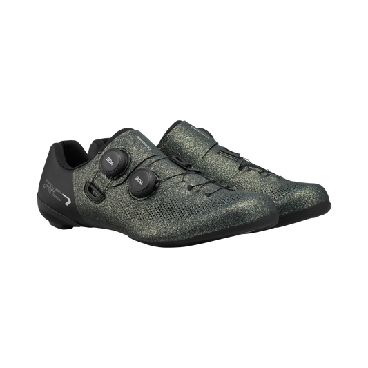 SHIMANO SH-RC703 ROAD SHOES-WIDE-GRAY SPLATTER (SPECIAL EDITION)