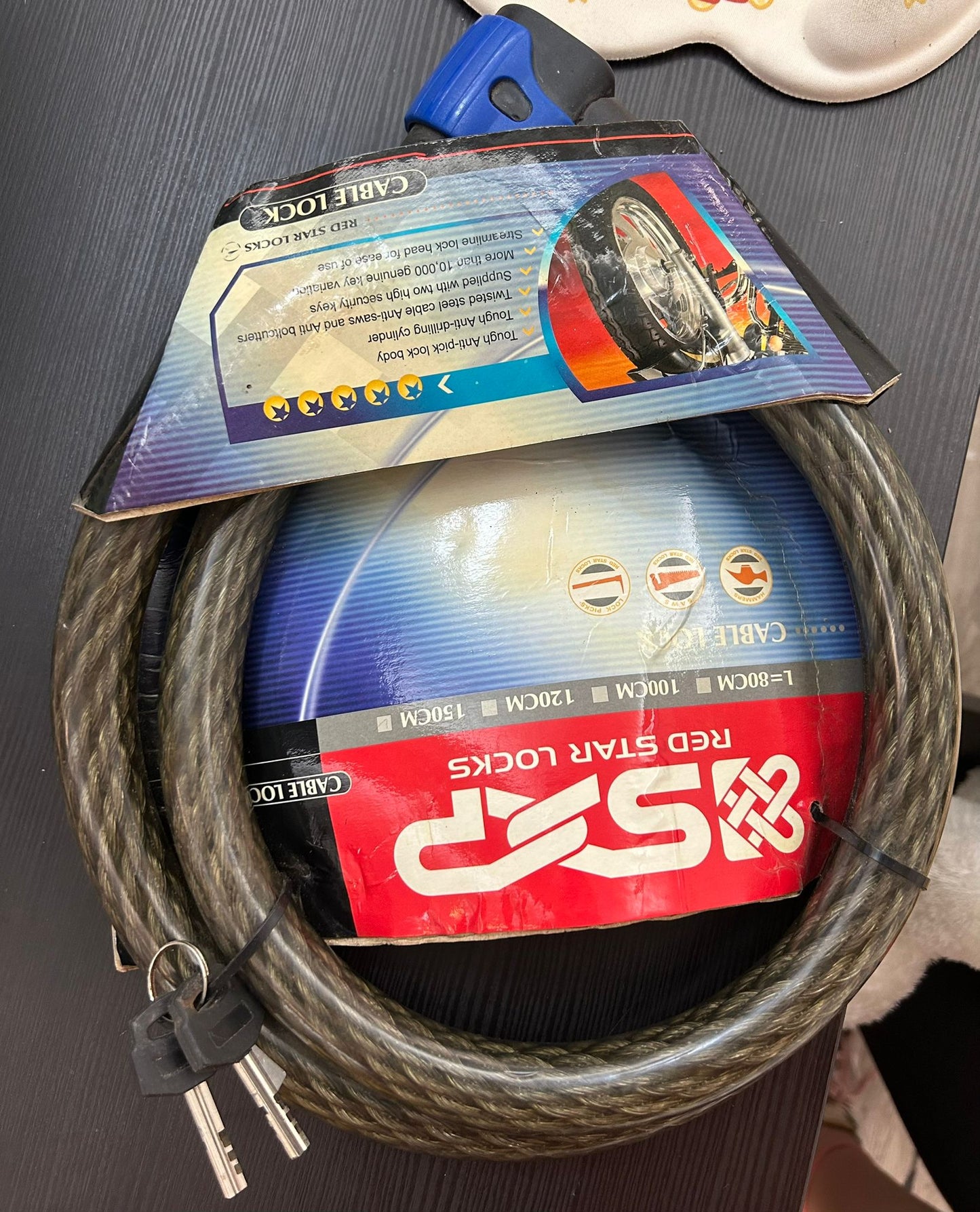 SXP 特粗鋼鎖~20K (1箱10把) / SXP WIRE LOCK~20K (10PCS/BOX)