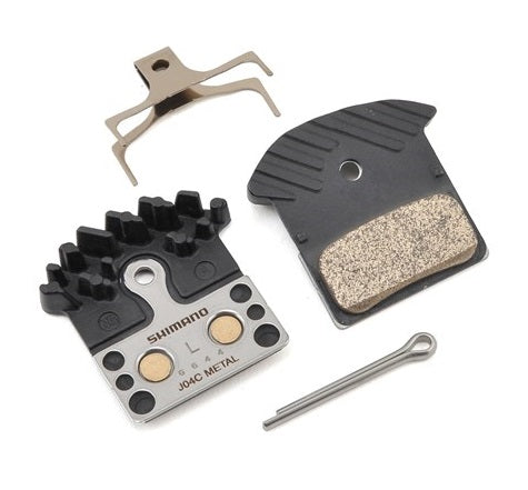 SHIMANO Heat Dissipation Metal PAD (J04C)~BR-M9000 (IBPJ04CMFA) / SHIMANO BR-M9000 METAL PAD (J04C) W/FIN(IBPJ04CMFA)