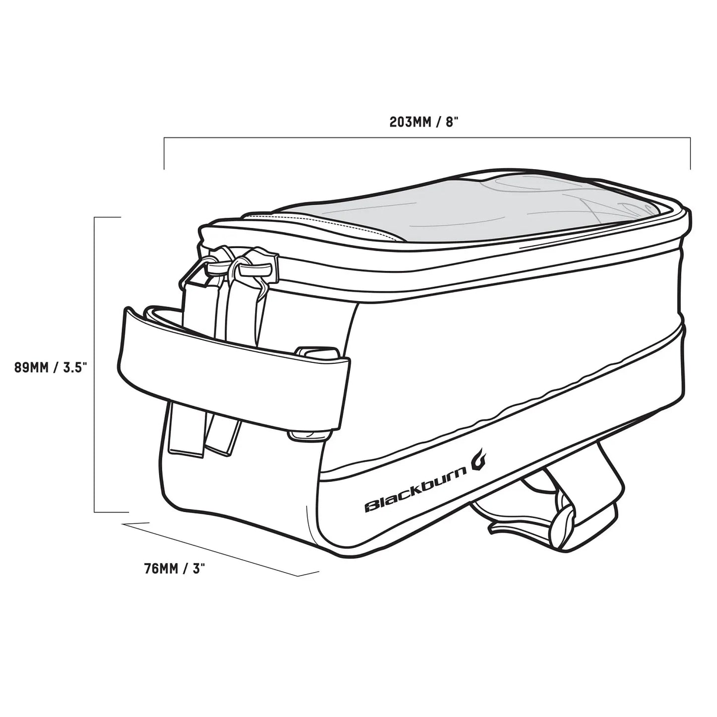 BLACKBURN LOCAL PLUS TOP TUBE BAG/ BLACKBURN LOCAL PLUS TOP TUBE BAG