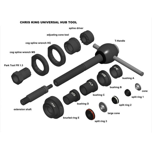 Chris King Universal 花鼓維修工具全套 / Chris King Universal Hub Service Tool
