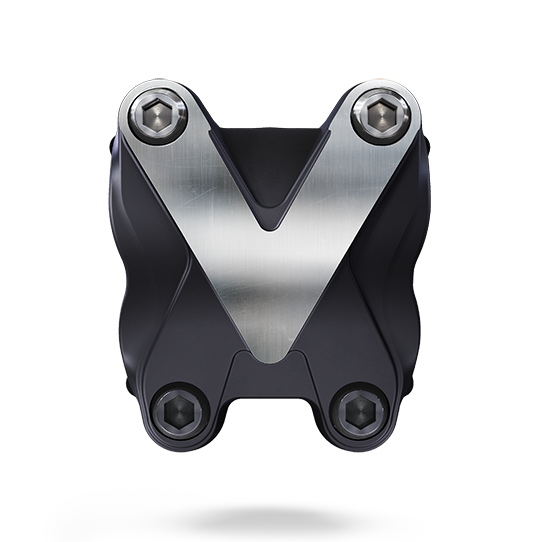 PRO VIBE 1-1/4 鋁合金車頭柱-黑色(-10度)  / PRO VIBE 1-1/4 Alloy Stem-Black(Angle -10)