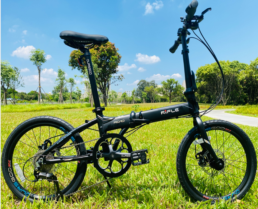 RIFLE RD10 20-inch 9-speed aluminum alloy disc folding bike-20" / RIFLE RD10 9 SPEED ALLOY DISC BRAKE FOLDING BIKE-20"