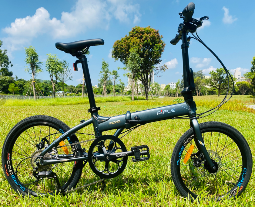 RIFLE RD10 20-inch 9-speed aluminum alloy disc folding bike-20" / RIFLE RD10 9 SPEED ALLOY DISC BRAKE FOLDING BIKE-20"