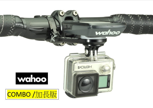 K-edge Wahoo 31.8mm車頭把手咪錶及攝錄機延伸碼 Max 版 (*加長型*黑色) - MAX XL Mount/MAX XL Combo Mount, 31.8mm, Black Anodize