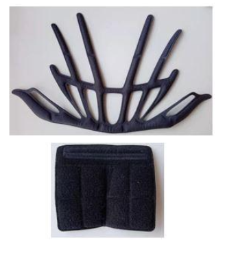 Cateye 頭盔零件-頭盔綿+下巴綿 /  Cateye HELMET PARTS SWEAT ABSORBENT PAD+CHIN GUARD