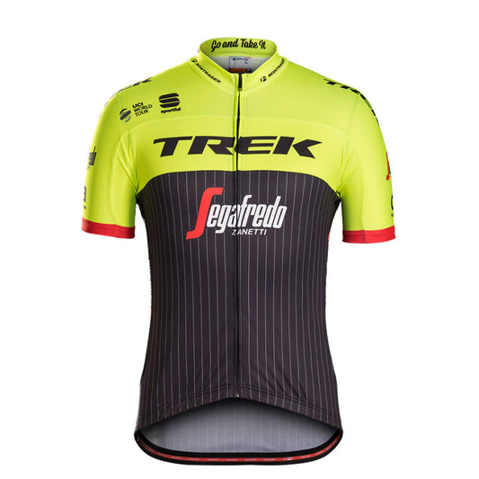 TREK-SEGAFREDO REPLICA 短袖單車衫 - 黑黃 - 中碼 / TREK-SEGAFREDO REPLICA SPORTFUL JERSY - BK/VIS - M