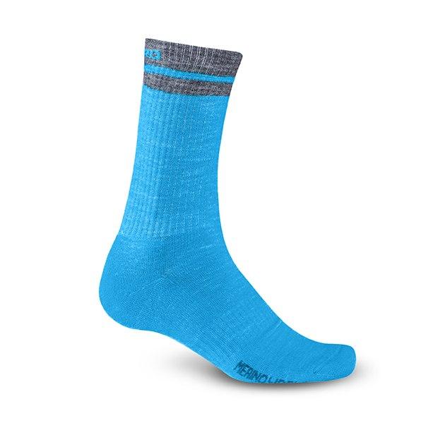 GIRO WINTER MERINO WOOL SOCK-BLU JWL/GRY-M / GIRO WINTER MERINO WOOL SOCK-BLU JWL/GRY-M