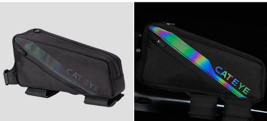 CATEYE Cycling Luminous Top Tube Saddle Bag~Black/ CATEYE AR TOP TUBE BAG~BLACK