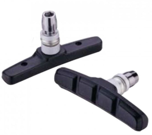 ASHIMA AP47V V制一體制膠 - 黑色-台灣製造 ; 70MM / ASHIMA AP47V V BRAKE SHOES - BLACK ; 70MM-MADE IN TAIWAN