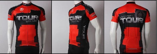 CHAMPION TOUR T001-2 blouse-red and black-3XL/CHAMPION TOUR T001-2 CLOTH-RD/BK-3XL
