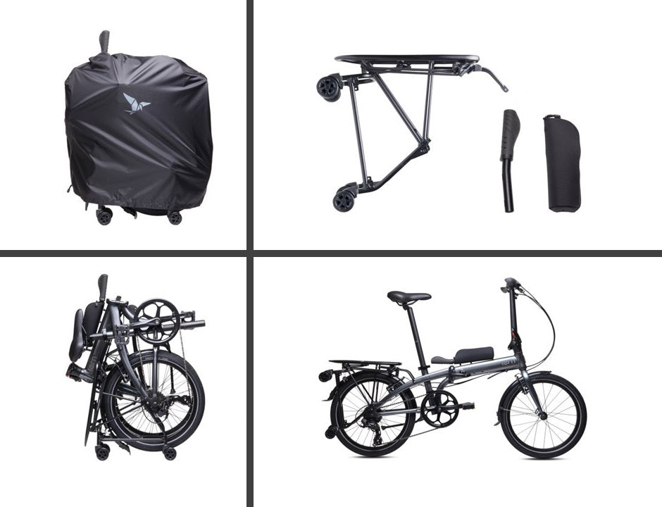 TERN RAPID TRANSIT RACK 有轆輔助推行尾架