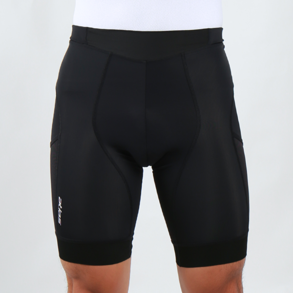 ATLAS Men's 5-point warp knitted breathable cycling pants (6th generation pant pads) with pockets, S-745-B, black, 24-30℃ / ATLAS MEN SHORT (with pocket) - 6TH, S-745-B, BK - 24-30℃