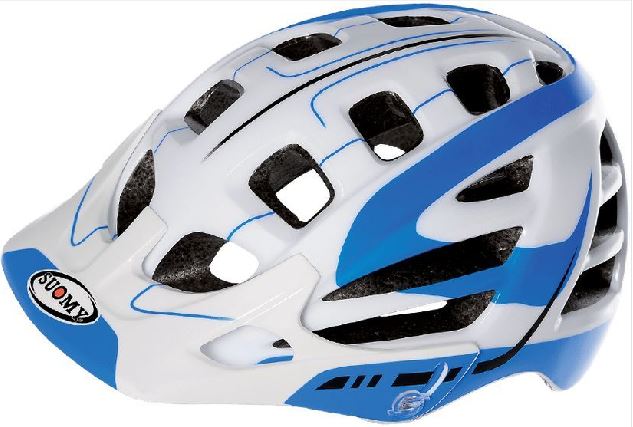 SUOMY SCRAMBLER SLINE mountain bike helmet~WHITE BLUE~L-XXL / SUOMY SCRAMBLER SLINE HELMET WHITE BLUE~L-XXL