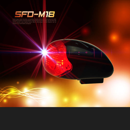 SFD M-18 red tail light ~ shell black / SFD M-18 FLASH LIGHT REAR LIGHT ~ BLACK