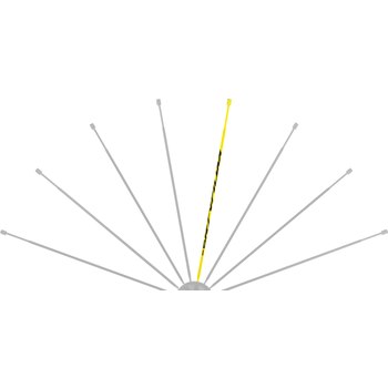 MAVIC 鋁合金輻條 - KSYRIUM 125 前後轆各一條~黃色 / MAVIC YELLOW SPOKE (F&R) FOR KSYRIUM 125~282/293.5